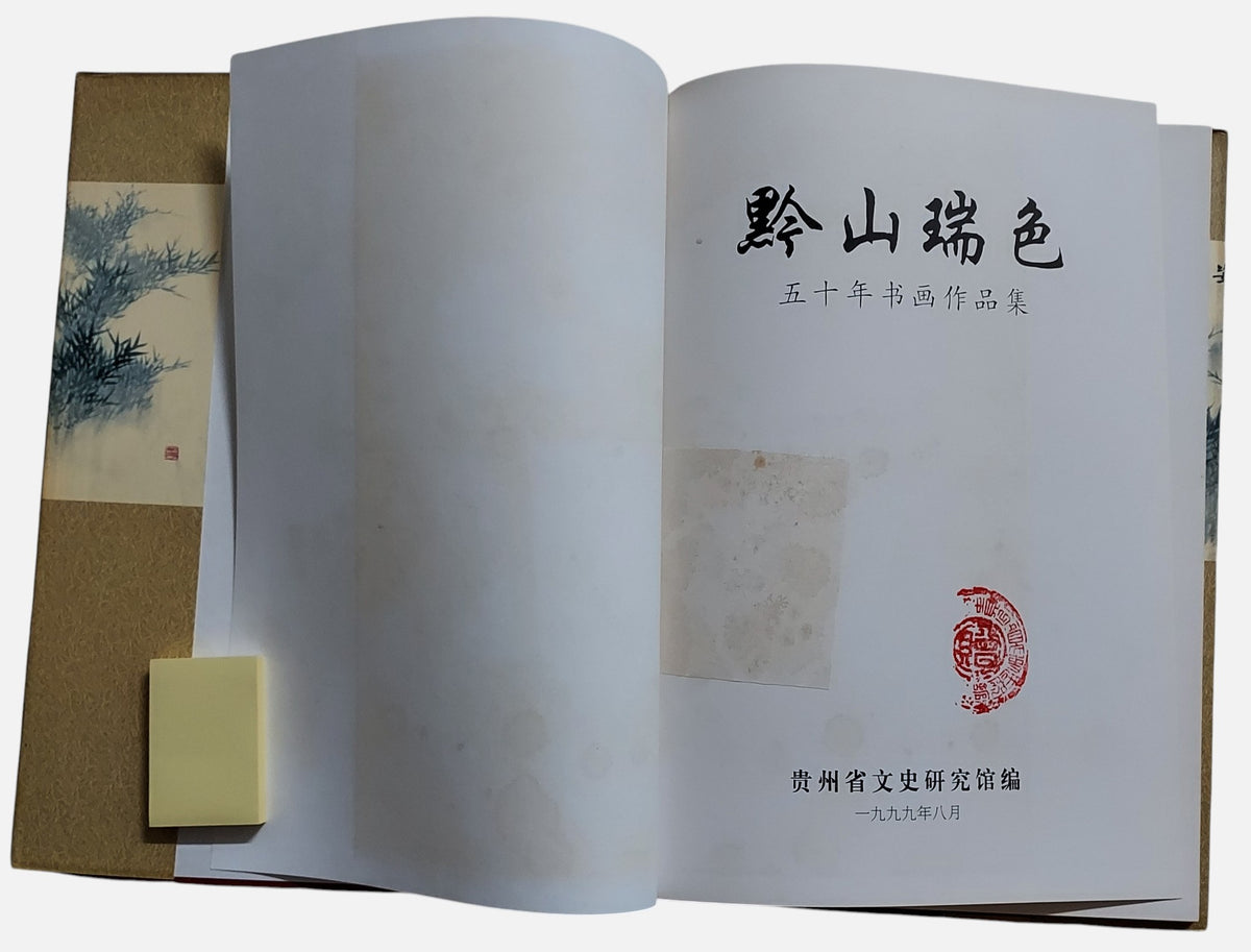 黔山瑞色：五十年書畫作品集｜書況, 印章及污漬