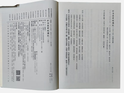(非賣品, 無法選購) 妙法蓮華經講記  上中下冊｜妙境長老 宣講 - 出版資訊
